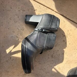 Clarks Black Ankle Boots